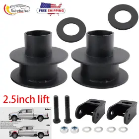 LIF014-2.5-BK 2BEBETTER Front Leveling Lift Shock Extenders