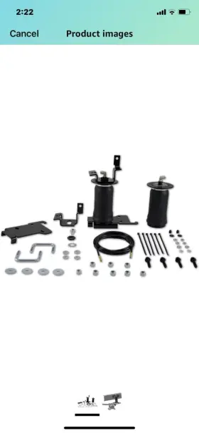 59564 AIR LIFT Ride Control Suspension Leveling Bag Kit #2