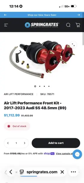 78569 AIR LIFT Suspension Front Rear Kit