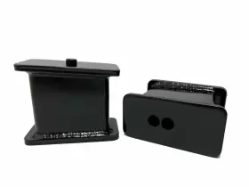 BLO-4-FAB-PAIR-9703 AIRMAXXX Steel Lift Blocks Rear Axle F150