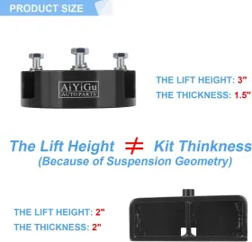 01FC-ZGD-014 AIYIGU Front Rear Leveling Lift Blocks 2WD 4WD #2