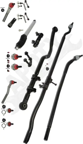 159865 APDTY Suspension Steering Wobble Repair Fix Jk Kit