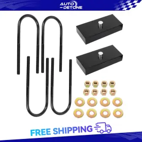 AU131643D AUTODETONE Rear Leveling Lift Blocks Bolts 1500 2WD