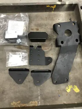 55371 BDS SUSPENSION Dual Steering Stabilizer Bracket Kit Ram