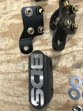 55378 BDS SUSPENSION Dual Steering Stabilizer Bracket Jk Kit #3
