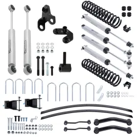 0RW39E BFO Suspension Lift Dual Steering Stabilizer Kit Xj