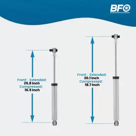 16E2MT BFO Lift Shock Absorbers Jl Unlimited Kit Jeep #3