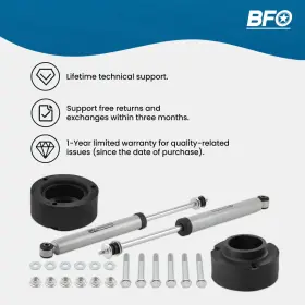 2ECFS4 BFO Leveling Lift Kit 1500 2500 3500 4WD Dodge Ram #3