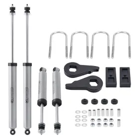 3AGJQW BFO Front Rear Leveling Lift Blocks Shocks Kit F-150