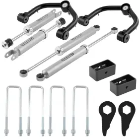 4GS6JX BFO Lift Control Arms Shocks Kit 1500 Chevy Gmc Sierra