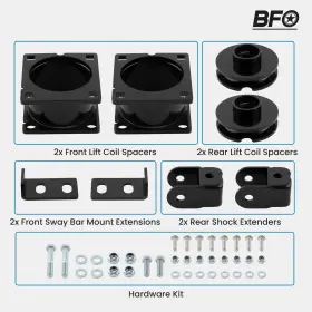 5SRXFJ BFO Front Rear Lift Coil Spacers Shock Extenders Kit
