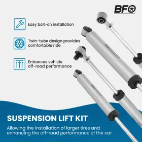 74AS9W BFO Lift Gladiator Jt Shocks Sway Bar Links Kit 4WD #2