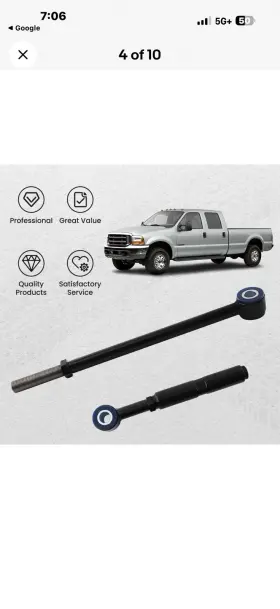 7VJXAU BFO Front Track Bar Panhard Rod Lift F-250 F-350 Ford
