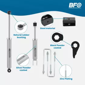 8P4D9Z BFO Leveling Lift Shock Kit 1500 Silverado Sierra #3