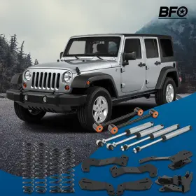 9W18TE BFO Front Rear Lift Shocks Jku Kit 2WD 4WD Jeep #2