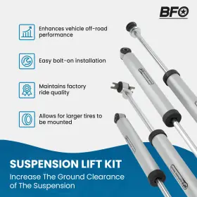 9W18TE BFO Front Rear Lift Shocks Jku Kit 2WD 4WD Jeep #3