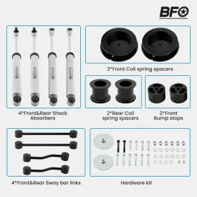 ADC1OK BFO Lift Gladiator Jt Shocks Sway Bar Links Kit 4WD #3