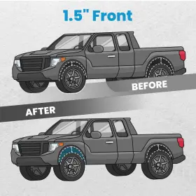 C1AMN3 BFO Front Leveling Lift Coil Springs F150 4WD Ford #2