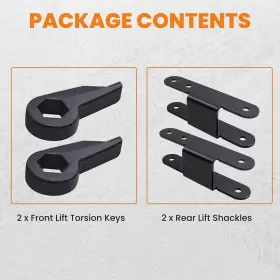 EZF8XV BFO Torsion Bar Key Rear Shackle S10 Gmc Chevy #3