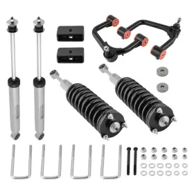 FIO8YP BFO Lift Strut Shocks Control Arms Kit 4WD Toyota