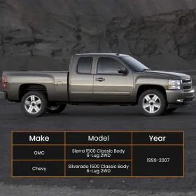 FMHTK7 BFO Front Rear Lift Body Kit 1500 Chevy Gmc Silverado #3