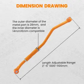 IDPGY9 BFO Track Bar Panhard Rod 2500 3500 2WD 4WD Dodge Ram #3