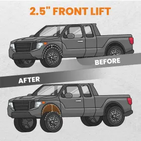 IQT1NC BFO Front Leveling Lift Shock Extenders Kit 3500 Dodge #2