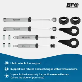ISYL46 BFO Leveling Lift Shocks Kit 1500 Chevy Suburban Tahoe