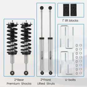 J17GOY BFO Leveling Lift Struts Shocks Kit F-150 4WD Ford