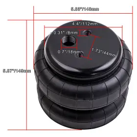 KTOH09 BFO Standard Npt Air Spring Ride Bag Van 2500 #3