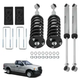 LBEQ57 BFO Leveling Lift Struts Shocks Kit F-150 4WD Ford #2