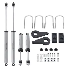 LS8WR9 BFO Front Rear Leveling Lift Blocks Shocks Kit F-150