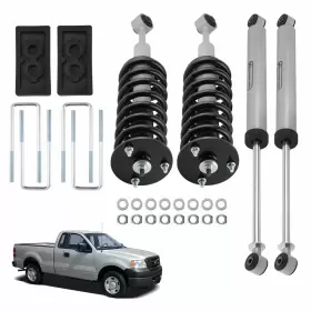 MW0D4B BFO Leveling Lift Struts Shocks Kit F-150 4WD Ford #2