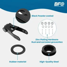 PL9NI0 BFO Front Rear Lift Coil Spacer Shackle Kit 2WD Ford #3