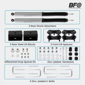 PQ48W1 BFO Front Rear Lift Shocks Kit 2WD 4WD Toyota Tacoma
