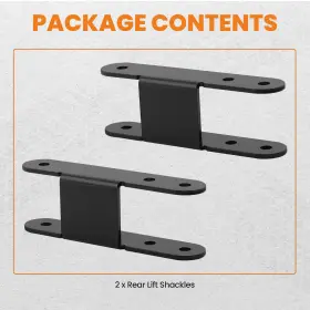 QJ58XF BFO Leveling Lift Rear Shackles Kit Gmc Jimmy
