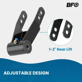 QJMGN7 BFO Rear Lift Shackles Leveling Kit Xj Jeep Cherokee #2