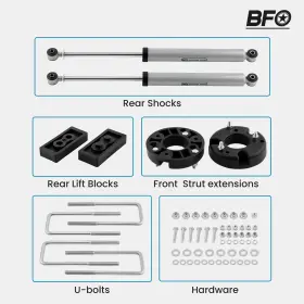 R3VB7A BFO Leveling Lift Strut Extensions Shocks Kit F150 #2