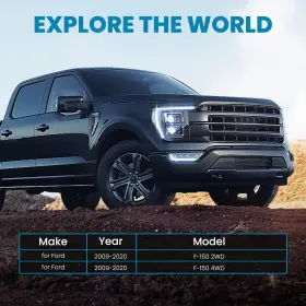 R3VB7A BFO Leveling Lift Strut Extensions Shocks Kit F150 #3