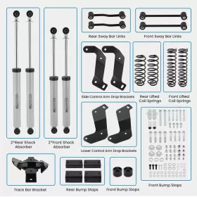 RU0JGL BFO Lift Shocks Control Arms Jlu Kit Jeep Wrangler #2