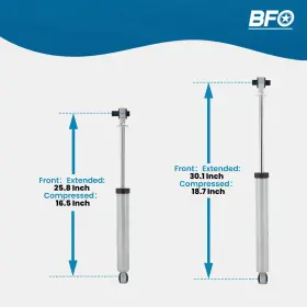 W367KH BFO Lift Shock Absorbers Jl Unlimited Kit Jeep #3