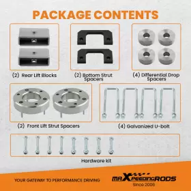 WQTE0A BFO Front Rear Leveling Lift Kit 1500 2WD 4WD Sierra #3