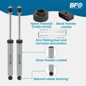 Y7ORHC BFO Suspension Lift Coil Spacers Shocks Kit 1500 4WD #3