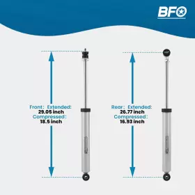YRK9AQ BFO Lift Jku Shock Absorbers Kit 2WD 4WD Jeep Wrangler #2