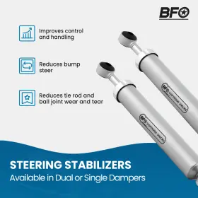 ZCG2DB BFO Dual Steering Stabilizer Lifted F250 F350 4WD Ford #3