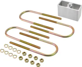 C23230 CARBOLE Rear Leaf Spring Lowering Block Bolts Nuts Kit #2