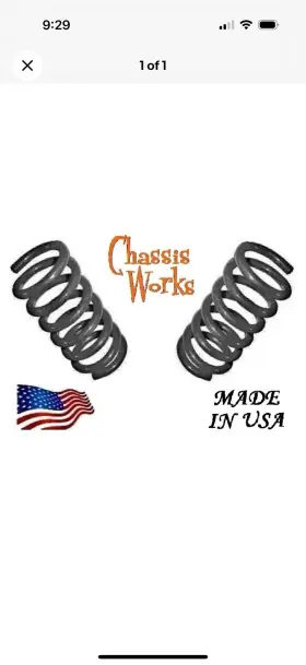COI-DAK9704-LFT-F2.5 CHASSIS-WORKS Lift Leveling Coil Springs