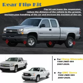 301360 CHEVY Rear Lowering Axle Kit 1500 Gmc Silverado Sierra #2