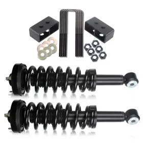 12419316 CSSUNNY Rear Leveling Lift Front Struts Kit F150 2WD