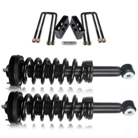 12419338 CSSUNNY Rear Leveling Lift Front Struts Kit F150 2WD